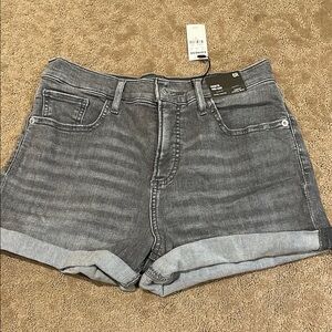 Gray Denim Women's Shorts